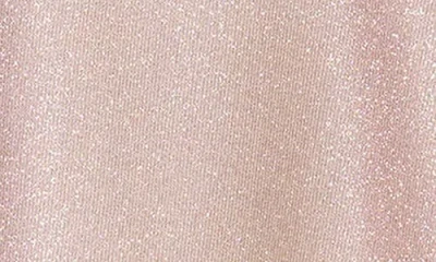 Betsy & Adam Plus Size Metallic Off-the-shoulder Gown In Pink