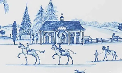 Juliska Country Estate Delft Blue Oval Platter In Delft Blue