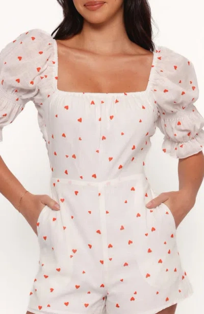 Petal And Pup Petal & Pup Emerson Cotton Romper In White