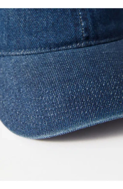 & Other Stories Cotton Twill Baseball Cap In Blue Dark