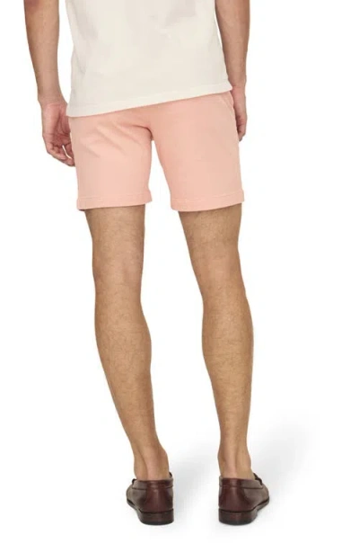 Warp & Weft Warp+weft Flat Front Stretch Cotton Twill Chino Shorts In Salmon