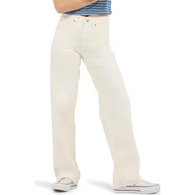 Lee Rider Loose Straight Leg Jeans In Vintage White