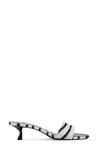 Mango Genuine Calf Hair Slide Sandal In Multi