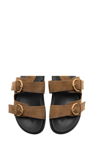 Mango Slide Sandal In Leather