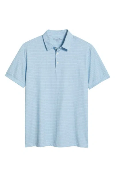 Mizzen + Main Mizzen+main Versa Trim Fit Geo Print Performance Golf Polo In Provence Diamond Sunburst
