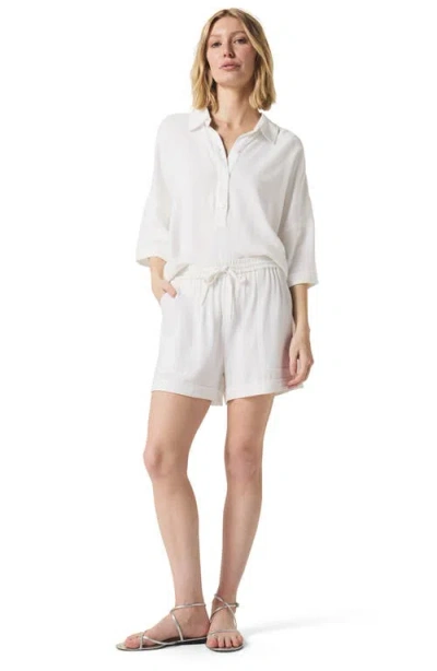 Splendid Coastal Drawstring Shorts In White