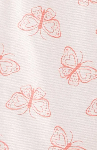Tucker + Tate Kids' Butterfly Denim Drop Waist Dress In Pink Balm Simple Butterflies
