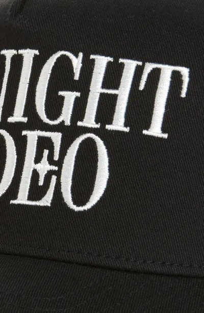 Midnight Rodeo Classic Logo Baseball Cap In Jet Black