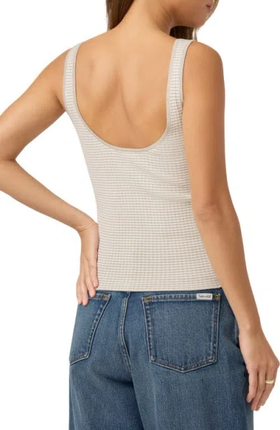 Splendid Saige Stripe Sweater Tank In Fawn Stripe
