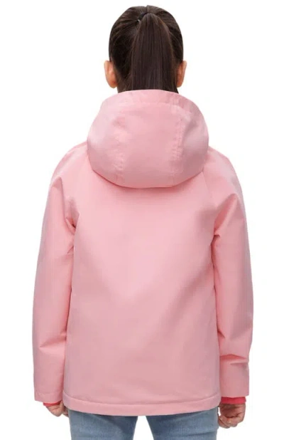 Rokka&rolla Kids' Ripstop Windbreaker Jacket In Pink