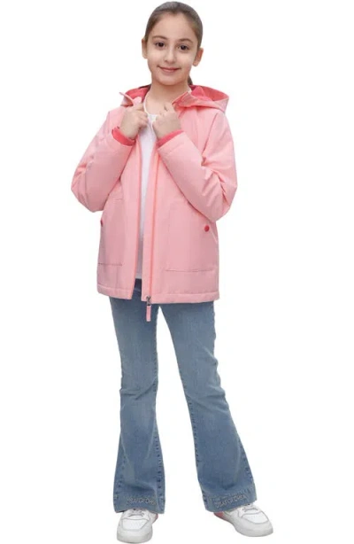 Rokka&rolla Kids' Ripstop Windbreaker Jacket In Pink