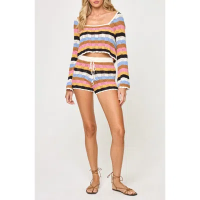 L*space Lspace Lost Tides Cover-up Sweater In Multi