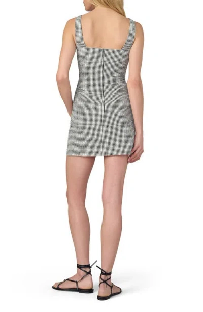Joe's Jeans The Drew Gingham Cotton Minidress In Black/white Gingham