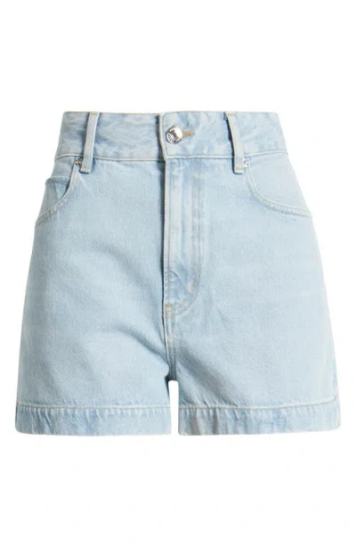 Frame The Trouser Short Denim Bermuda Shorts In Never