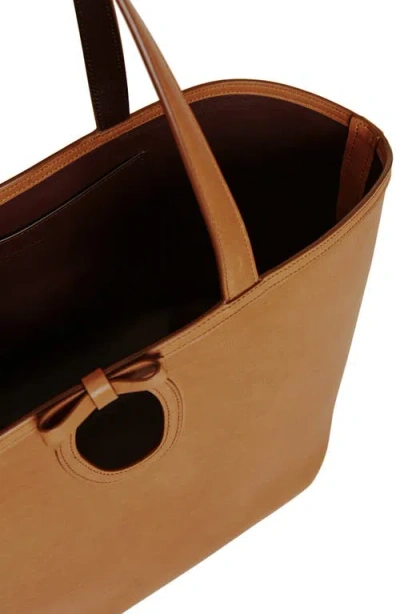 Reformation Large Regina Tote In Cognac Leather