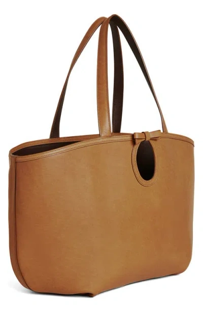 Reformation Large Regina Tote In Cognac Leather