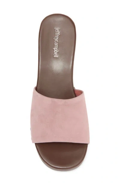 Jeffrey Campbell Cambrie Slide Sandal In Dusty Lavender Suede