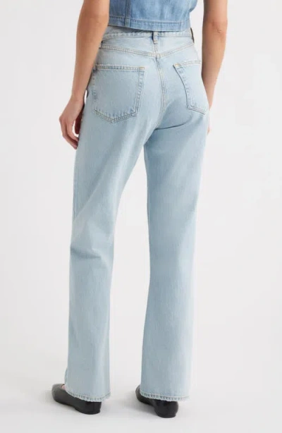 Frame The Vertical High Waist Relaxed Straight Leg Jeans In Vancouver