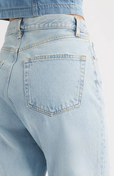 Frame The Vertical High Waist Relaxed Straight Leg Jeans In Vancouver
