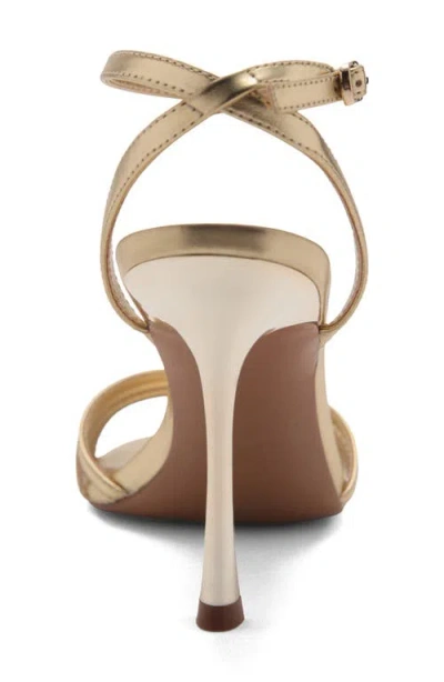 Mango Ankle Strap Sandal In Gold