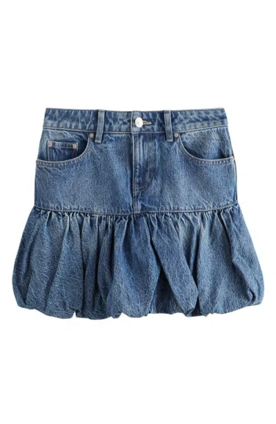 Next Puffball Denim Miniskirt In Blue