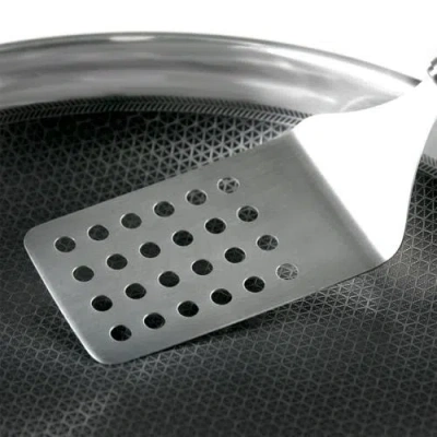 Frieling Black Cube 9-1/2 Inch Stainless/nonstick Hybrid Fry Pan In Silver