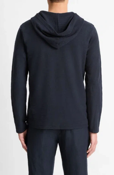 Vince Popover Cotton Hoodie In Coastal