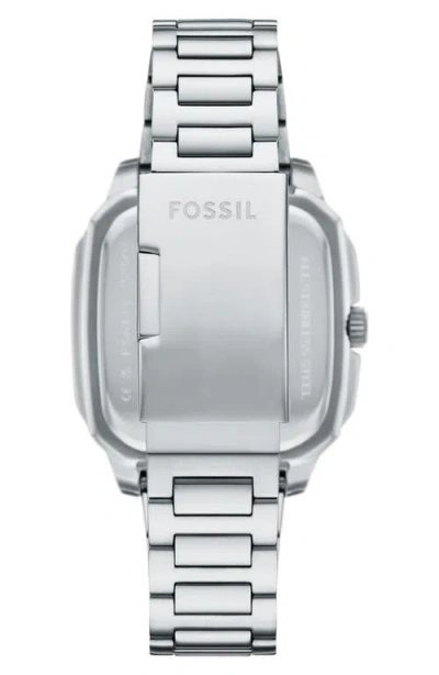 Fossil Crosby Watch, 30mm X 42mm In Blue/silver