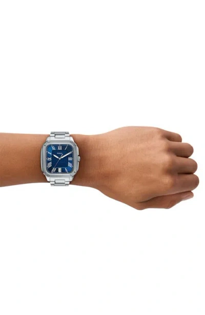Fossil Crosby Watch, 30mm X 42mm In Blue/silver