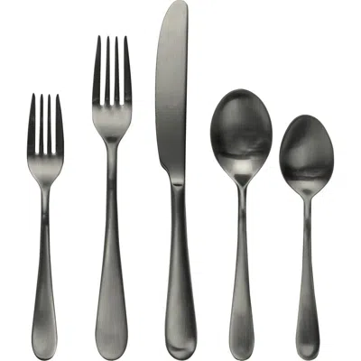 Mepra Natura Ice Flatware  Set In Ice Black Gold