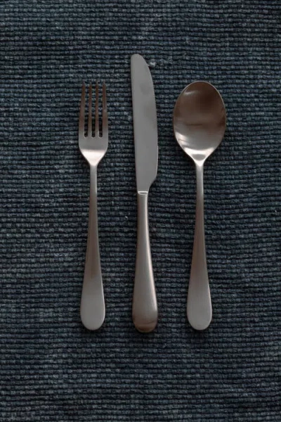 Mepra Natura Ice Flatware  Set In Ice Black Gold