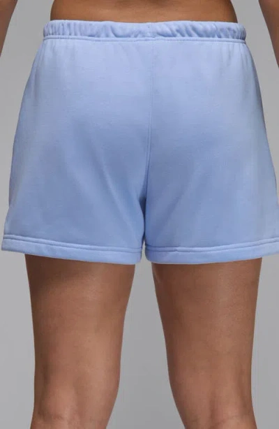 Jordan Brooklyn Fleece Sweat Shorts In Aluminum/white