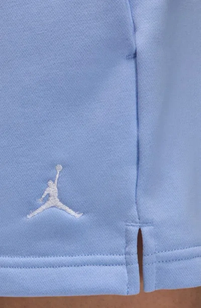 Jordan Brooklyn Fleece Sweat Shorts In Aluminum/white