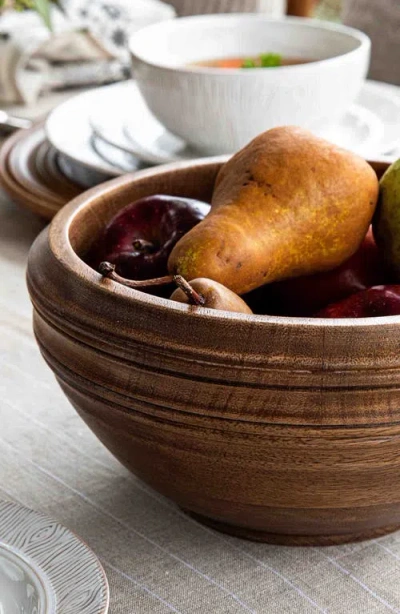 Juliska Bilbao Wood 12 Serving Bowl In Brown