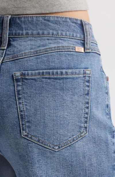 1822 Denim Raw Hem Denim Bermuda Shorts In August