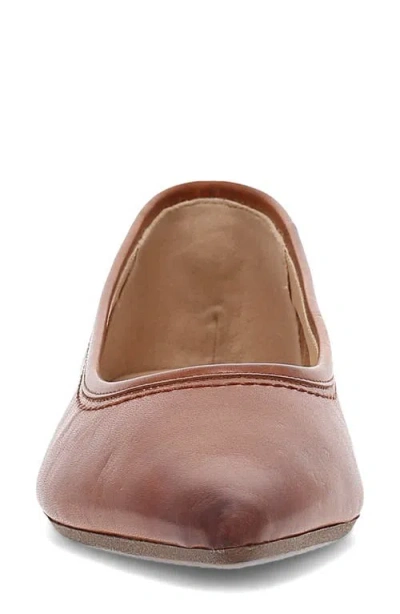 Frye Heather Pointed Toe Flat In Cinnamon