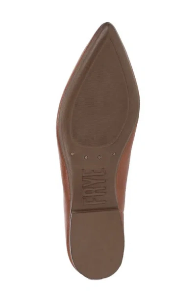 Frye Heather Pointed Toe Flat In Cinnamon