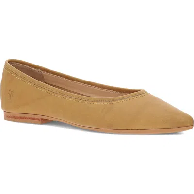 Frye Heather Pointed Toe Flat In Banana