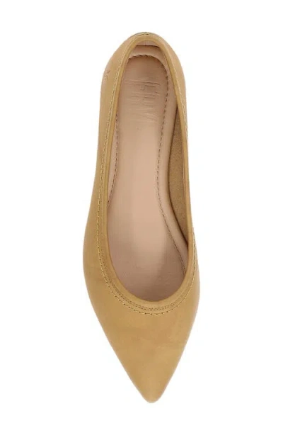 Frye Heather Pointed Toe Flat In Banana