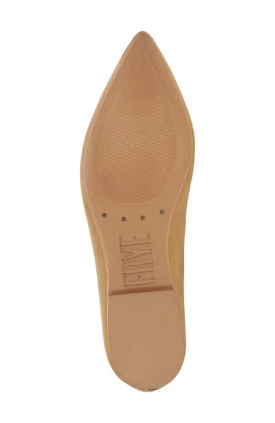 Frye Heather Pointed Toe Flat In Banana