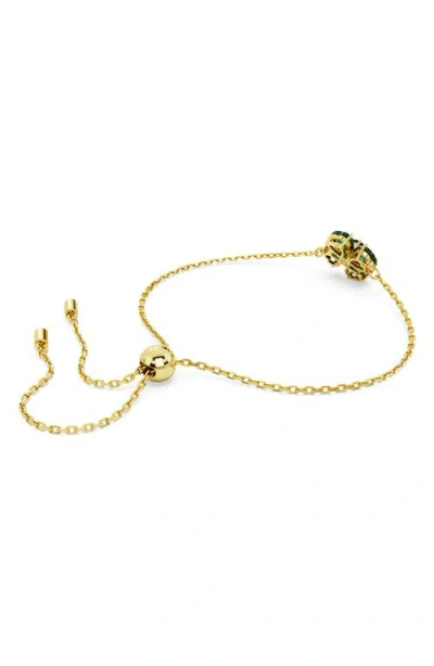 Swarovski Idyllia Soft Bracelet Clover Gold Shiny Green In Green
