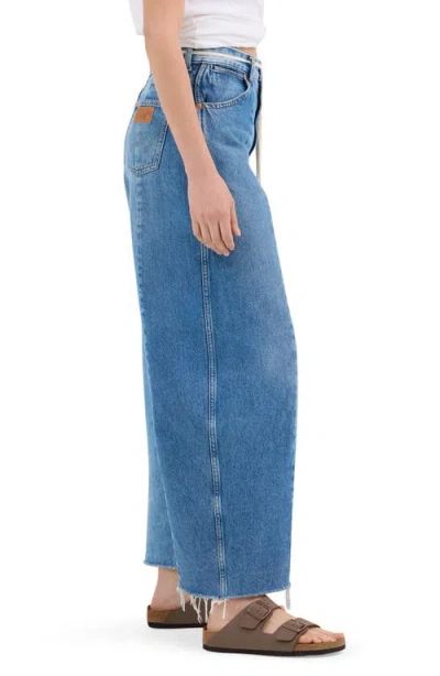 Wrangler Cowboy Frayed High Waist Barrel Jeans In Together Again