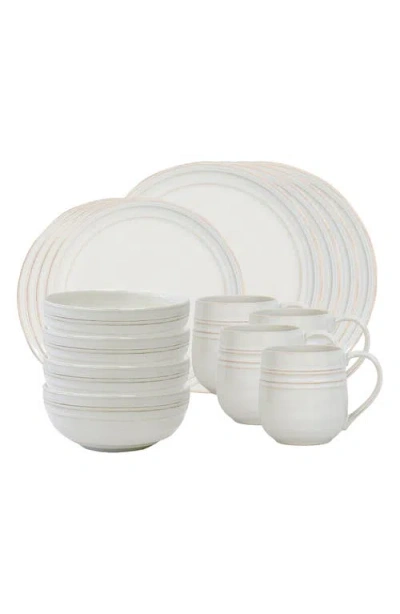 Juliska Bilbao 16-piece Place Setting In Whitewash