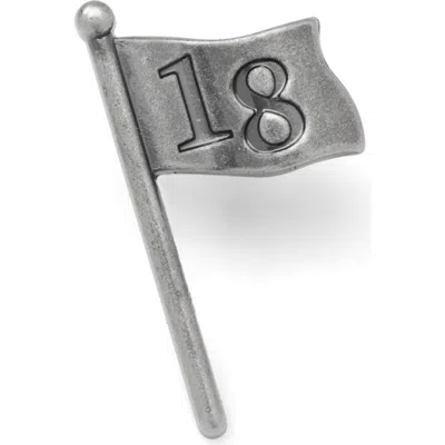 Cufflinks, Inc . 18th Hole Golf Pin In Silver