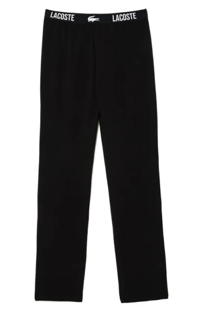 Lacoste Pajama Pants In Black
