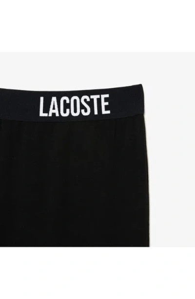Lacoste Pajama Pants In Black