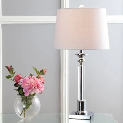 Jonathan Y Designs Dean 28in Crystal Led Table Lamp In Clear