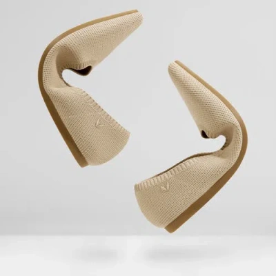Vivaia Pointed-toe Ballet Flats In Almond