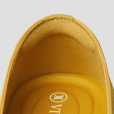 Vivaia Pointed-toe Ballet Flats In Ginger Yellow
