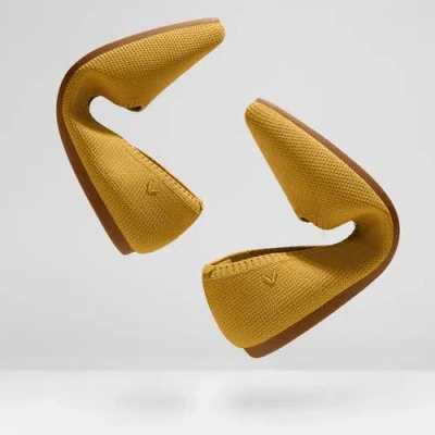 Vivaia Pointed-toe Ballet Flats In Ginger Yellow